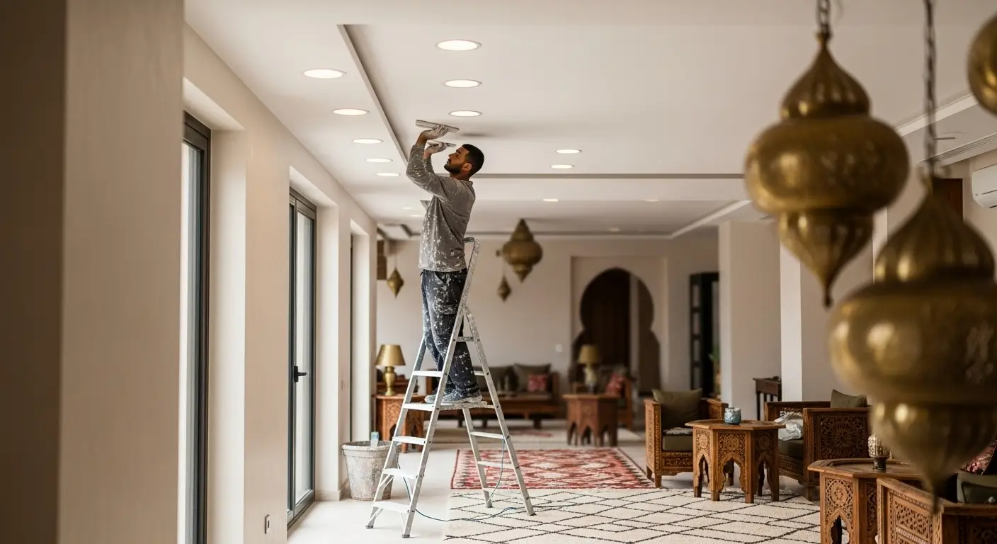 Prix Faux Plafond au Maroc 2026 : Guide Complet avec Devis Réels