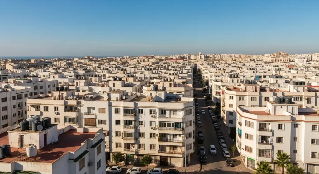 quartier résidentiel Casablanca immeubles appartements Maroc